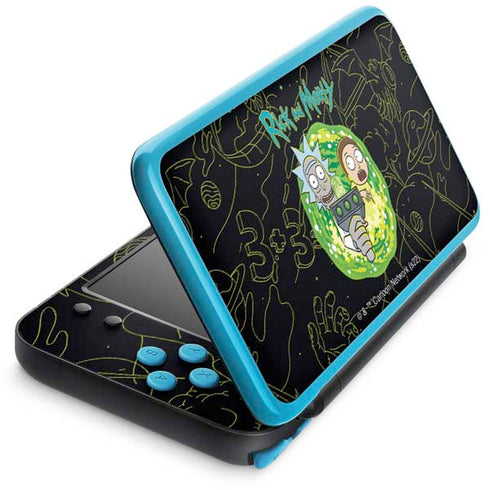 Adult Swim Rick and Morty Portal Travel Nintendo 2DS XL (2017) Skin